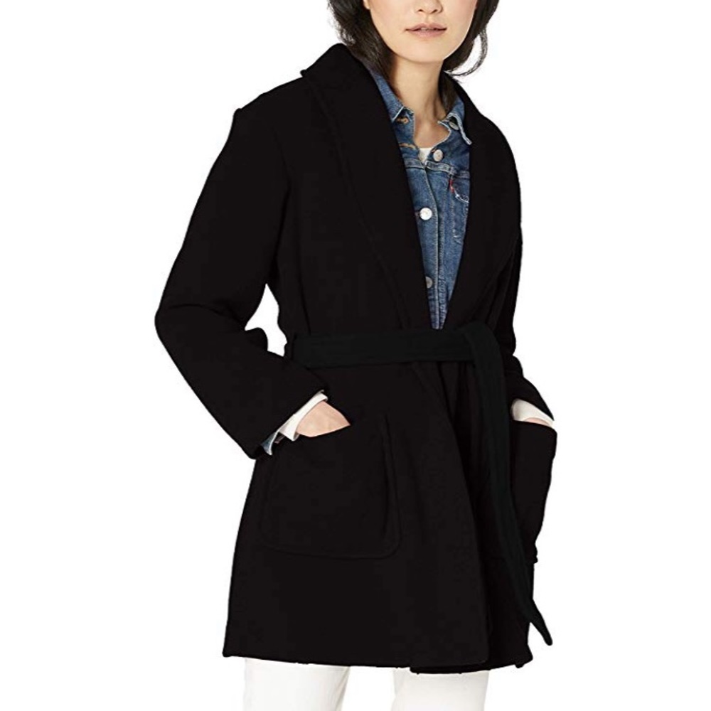 J.Crew belted wool wrap coat